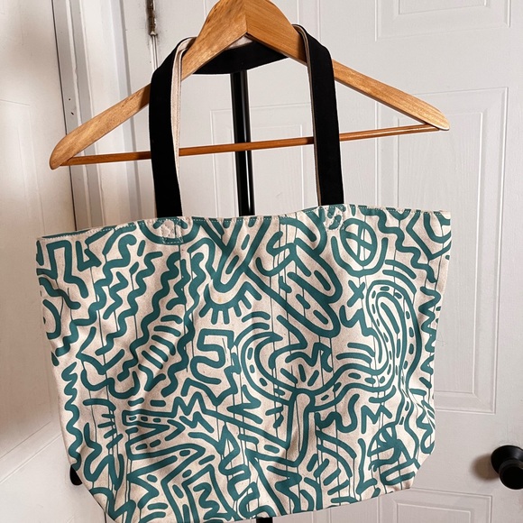 Keith Haring Inspired Tote Bag - Picture 2 of 3